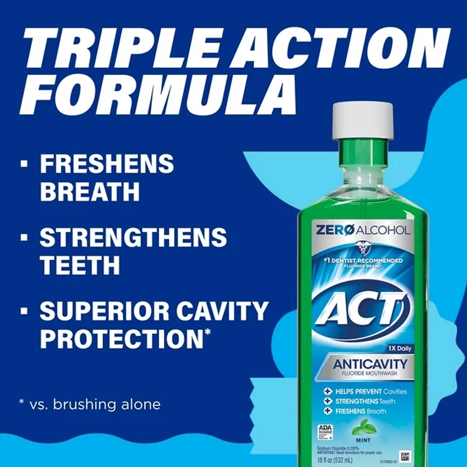 ACT Anticavity Fluoride Mouthwash With Zero Alcohol - Image 3