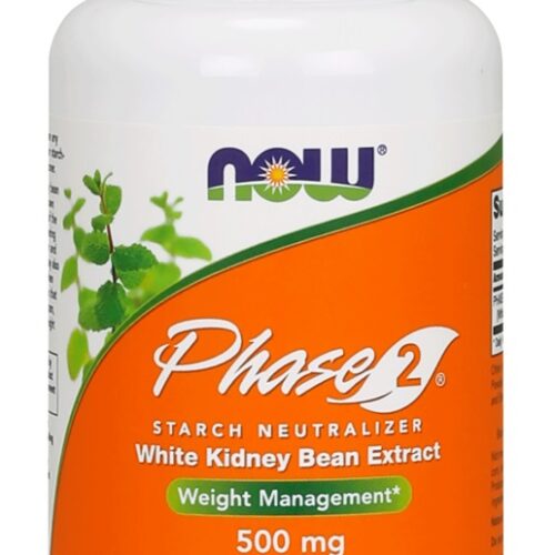 NOW Foods Phase 2 - White Kidney Bean Extract, 500mg - 120 vcaps