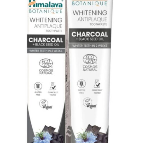 Himalaya Whitening Antiplaque Toothpaste Charcoal + Black Seed Oil, Mint - 75ml.