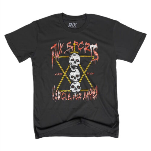 JNX Sports Skulls on a Stick T-Shirt, Coal - Large