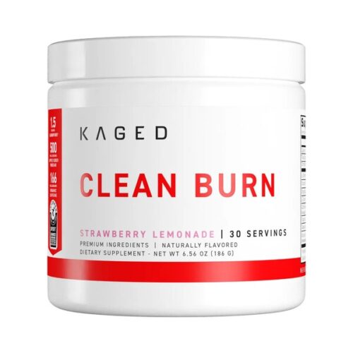 Kaged Muscle Clean Burn Powder, Strawberry Lemonade - 186g