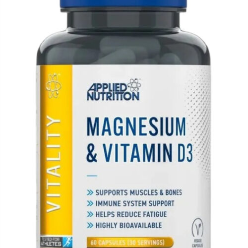 Applied Nutrition Magnesium & Vitamin D3 - 60 vcaps