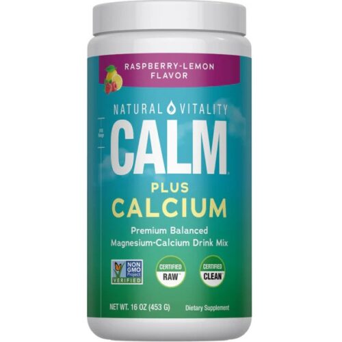 Natural Vitality Natural Calm Plus Calcium, Raspberry Lemon - 453g