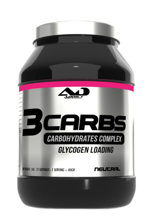 3Carbs Carbohydrates Complex Glycogen Loading, Neutral - 1000g