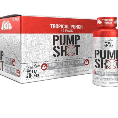 5% Nutrition Pump Shot, Tropical Punch - 12 x 59 ml.
