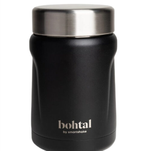 SmartShake Bohtal Insulated Food Jar, Black - 550 ml.