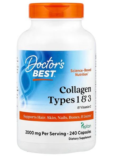 Doctor's Best Collagen Types 1 and 3 with Vitamin C - 240 caps