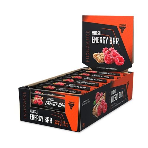 Trec Nutrition Endurance Muesli Energy Bar, Cranberries & Raspberries - 28 x 30g