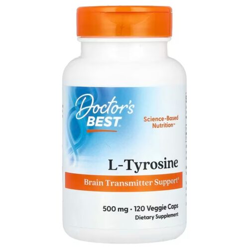 Doctor's Best L-Tyrosine, 500mg - 120 vcaps