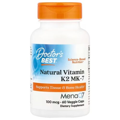 Doctor's Best Natural Vitamin K2 MK7 with MenaQ7, 100mcg - 60 vcaps