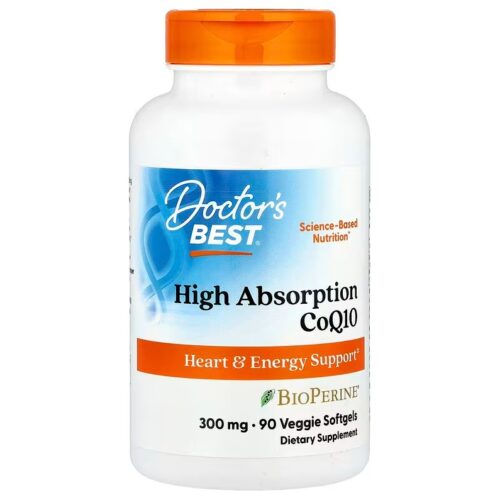 Doctor's Best High Absorption CoQ10 with BioPerine, 300mg - 90 veggie softgels