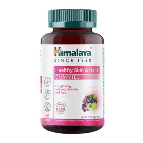 Himalaya Healthy Skin & Nails Gummies, Natural Mixed Berry - 60 gummies
