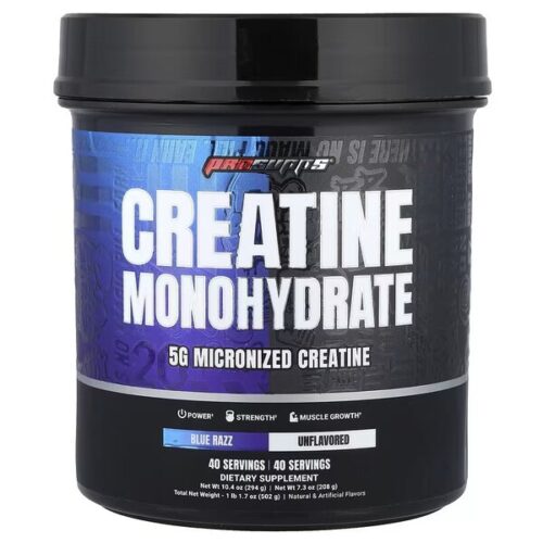 ProSupps Creatine Monohydrate Dual Tube, Blue Razz & Unflavored - 502g