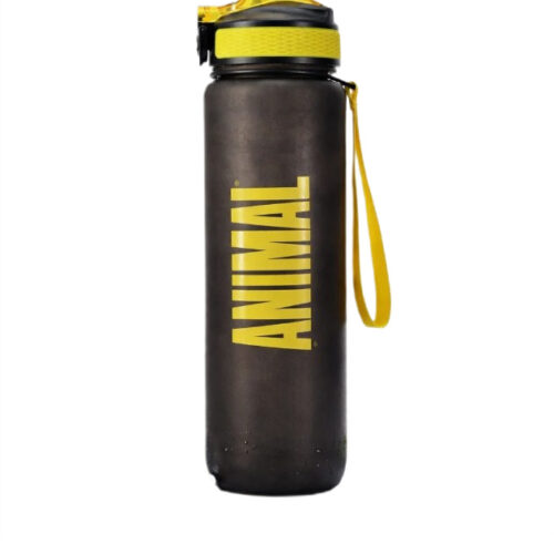 Universal Nutrition Animal Water Bottle, Black with Yellow - 1000 ml.