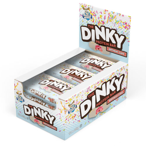 Muscle Moose Dinky Protein Bar, White Chocolate Cookie - 12x35g