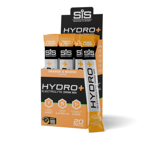Science In Sport Powder Hydro+, Orange and Mango - 20x4.5g
