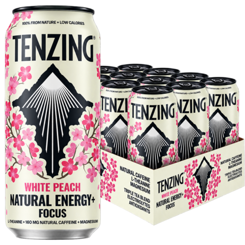 Tenzing Natural Energy+, White Peach - 12x500ml