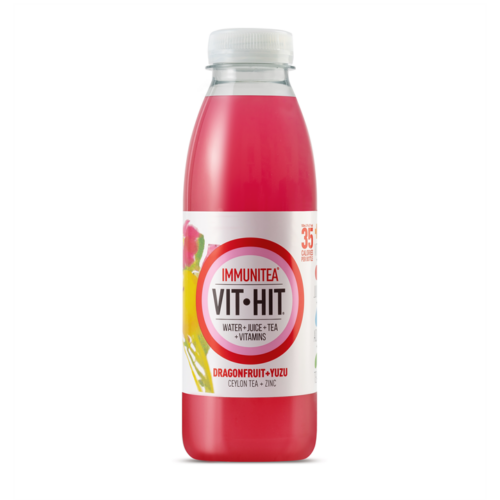 VitHit Immunitea, Dragonfruit & Yuzu - 12x500ml
