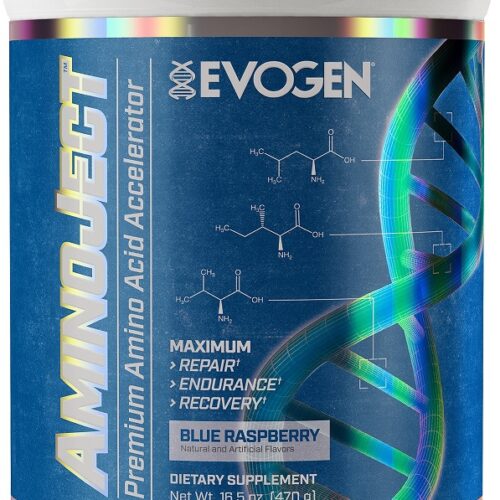 Evogen AminoJect, Blue Raspberry - 470g