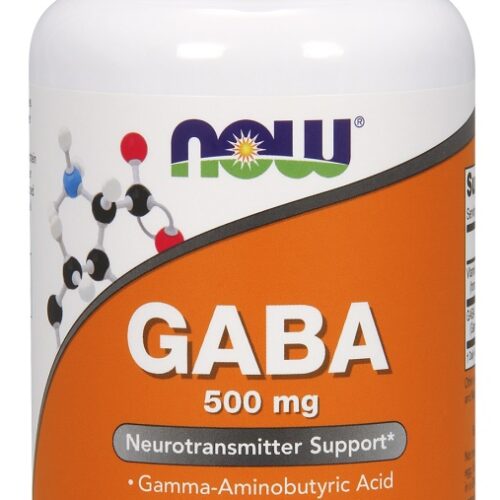 NOW Foods GABA with Vitamin B6, 500mg - 100 vcaps