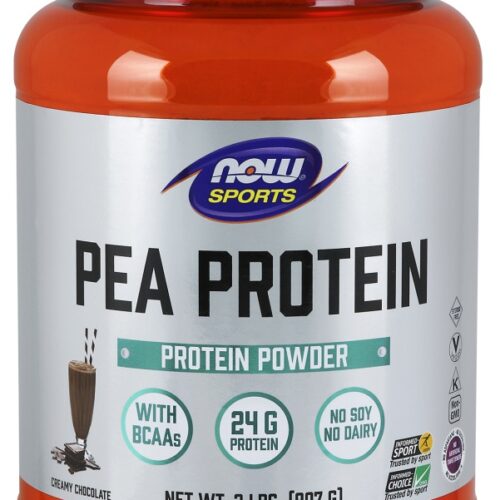 NOW Foods Pea Protein, Dutch Chocolate - 907g