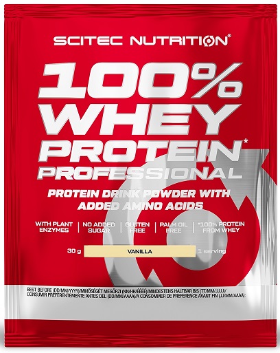 SciTec 100% Whey Protein Professional, Banana - 30g (1 serving)