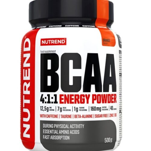 Nutrend BCAA 4:1:1 Energy Powder, Orange - 500g