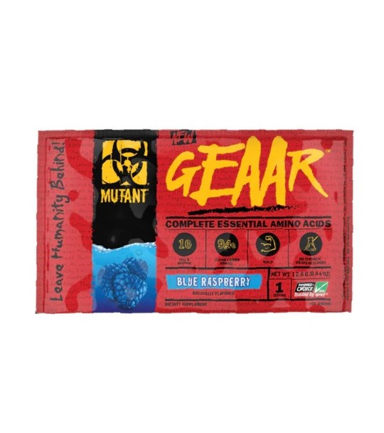 Mutant GEAAR, Blue Raspberry - 13g (1 serving)