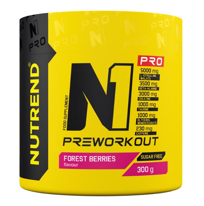 Nutrend N1 Pro Pre-Workout, Forest Berries - 300g