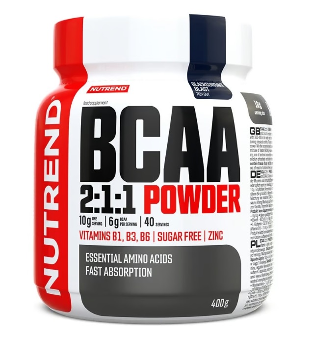 Nutrend BCAA 2:1:1 Powder, Blackcurrant Blast - 400g