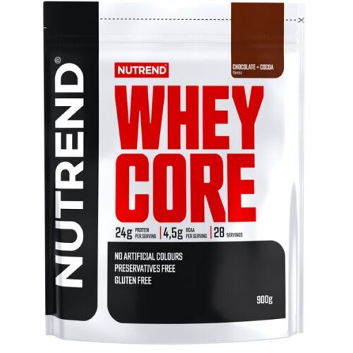 Nutrend Whey Core, Chocolate + Cocoa - 900g