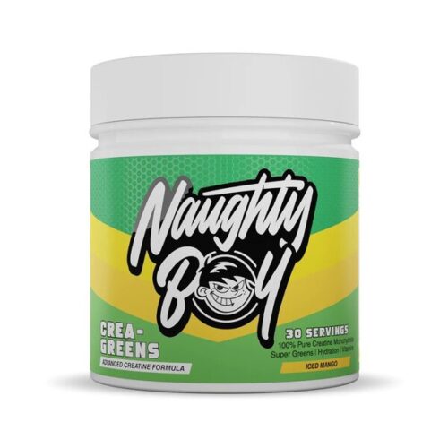 Naughty Boy Crea-Greens, Iced Mango - 270g