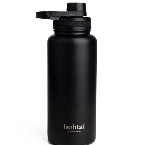 SmartShake Bohtal Insulated Sports Bottle, Black - 960 ml.