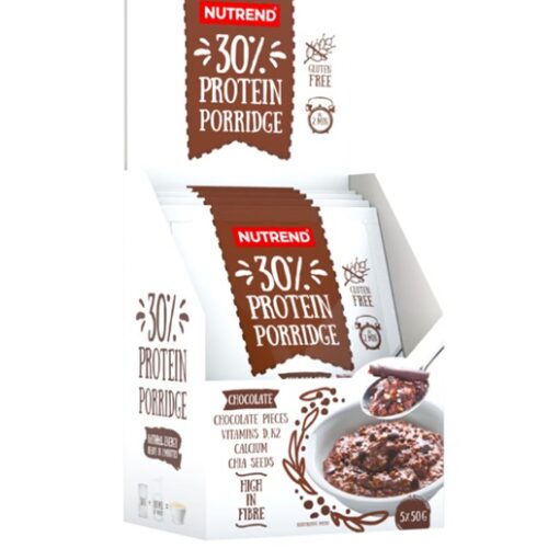 Nutrend 30% Protein Porridge, Chocolate - 5 x 50g