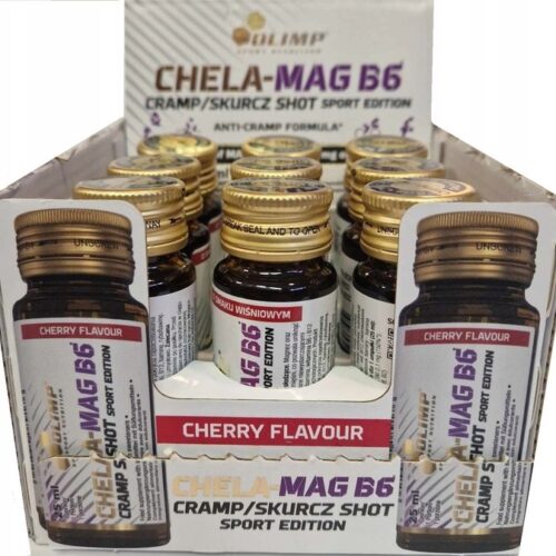Olimp Nutrition Chela-Mag B6 Cramp Shot, Cherry - 9 x 25 ml.