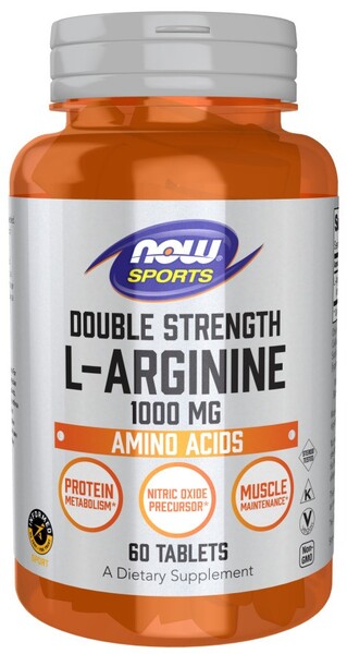NOW Foods L-Arginine, 1000mg - 60 tablets