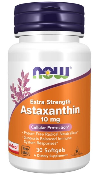 NOW Foods Astaxanthin Extra Strength, 10mg - 30 softgels