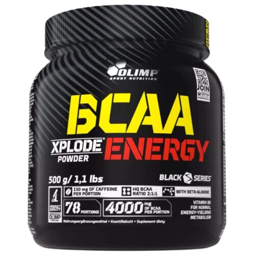 Olimp Nutrition BCAA Xplode Energy, Fruit Punch - 500g