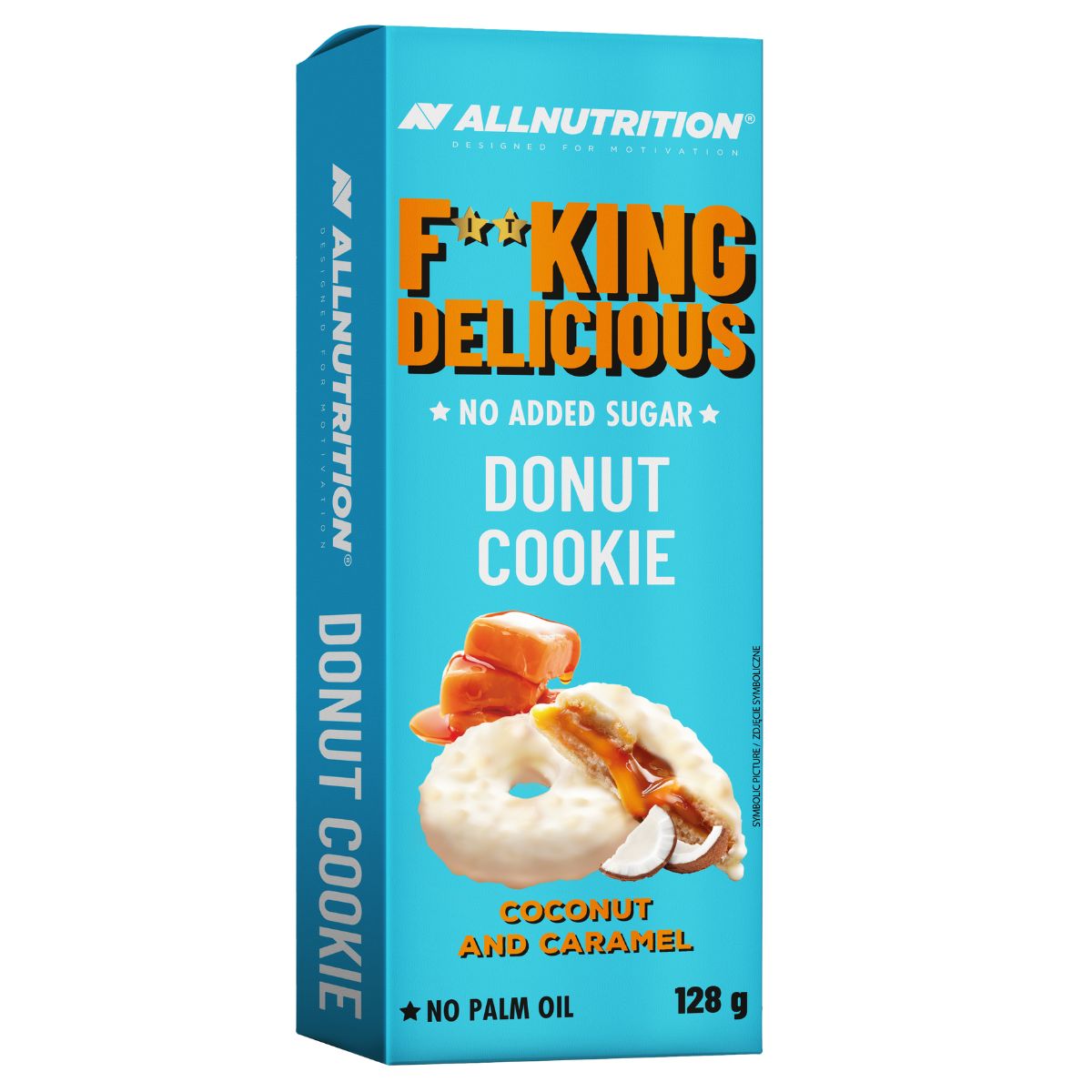 Allnutrition Fitking Delicious Donut Cookie, Coconut and Caramel - 128g