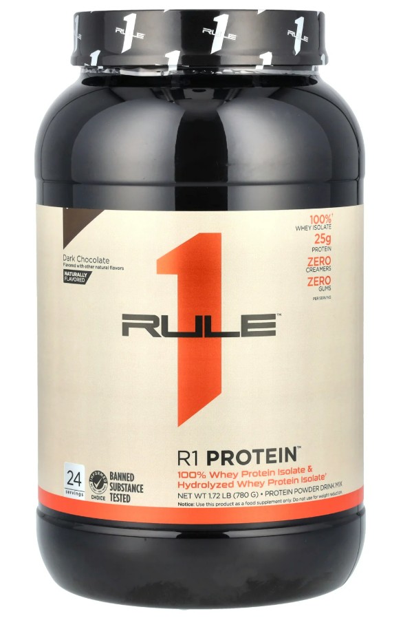 Rule One R1 Protein Naturally Flavored, Dark Chocolate - 780g