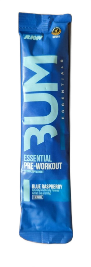 Raw Nutrition CBUM Essential Pre-Workout, Blue Raspberry - 13.6g (1 serving)