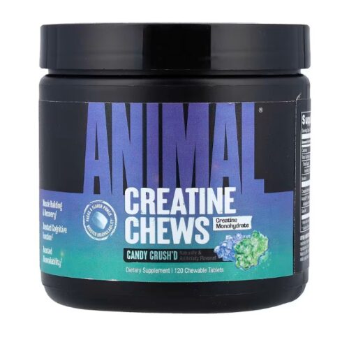 Animal Creatine Chews, Candy Crush'd - 120 chewable tablets