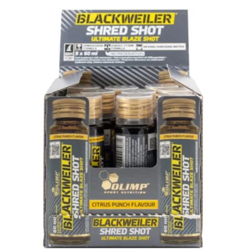 Olimp Nutrition Blackweiler Shred Shot, Citrus Punch - 9 x 60 ml.