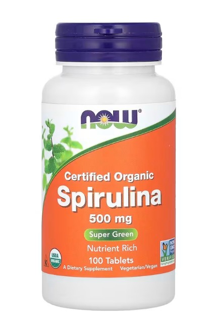 NOW Foods Spirulina, 500mg - 100 tabs