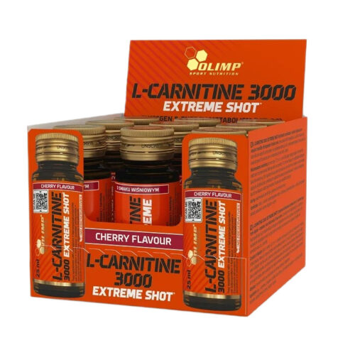 Olimp Nutrition L-Carnitine 3000 Extreme Shot, Cherry - 9 x 25 ml.