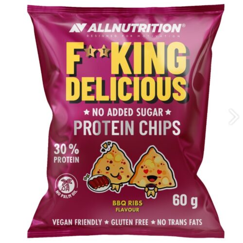 Allnutrition Fitking Delicious Protein Chips, BBQ Ribs - 60g