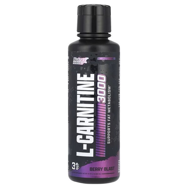Nutrex Liquid Carnitine 3000, Berry Blast - 465 ml.