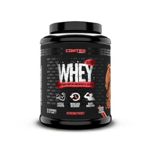 Conteh Sports Whey Elite, Caramel Biscuit - 1980g