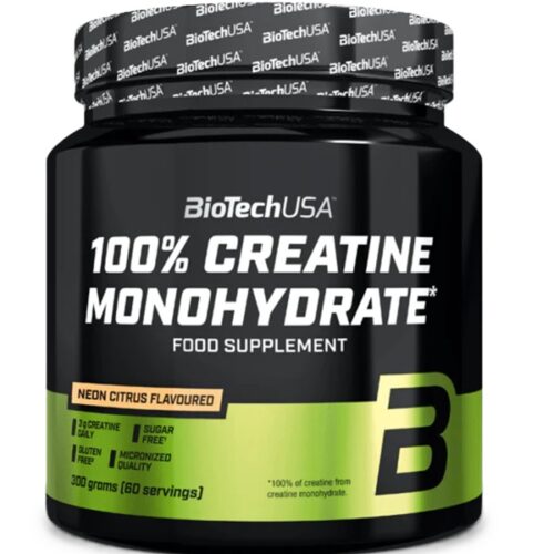 BioTechUSA 100% Creatine Monohydrate, Neon Citrus - 300g