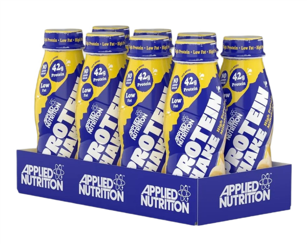 Applied Nutrition High Protein Shake, Banana Delight - 8 x 500 ml.